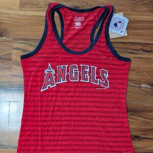NWT Campus Lifestyle Los Angeles Angels of Anaheim Women s Red Tank Top XS